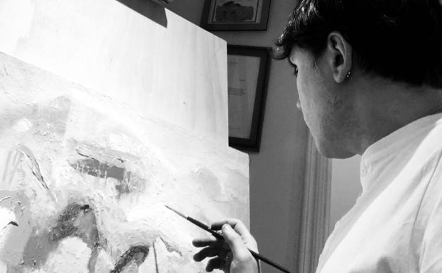 El pintor Roberto Sanz expone su 'Disociada Realidad' en el Museo del Bierzo
