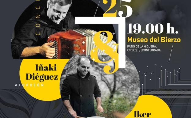 El Museo del Bierzo presenta 'Un viaje por las músicas' de la mano de Iñaki Diéguez e Iker Tellería