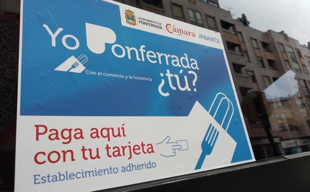 La venta de tarjetas de la campaña 'Yo Ponferrada, ¿Tú?' de apoyo al comercio y la hostelería alcanza ya las 3.000