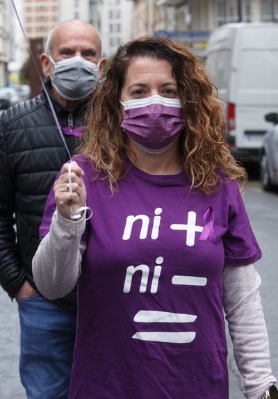Concentración en Ponferrada con motivo del día contra la violencia de género