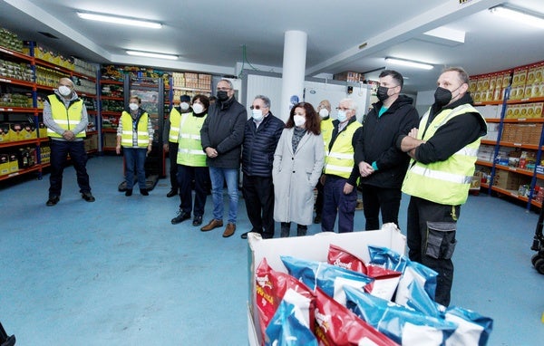 El alcalde de Ponferrada visita el Banco de Alimentos del Sil