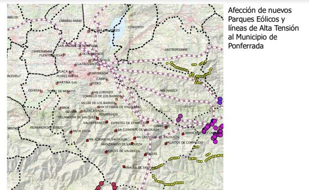 Piden a Ponferrada un acuerdo plenario para paralizar y denegar permisos para la instalación de macroparques