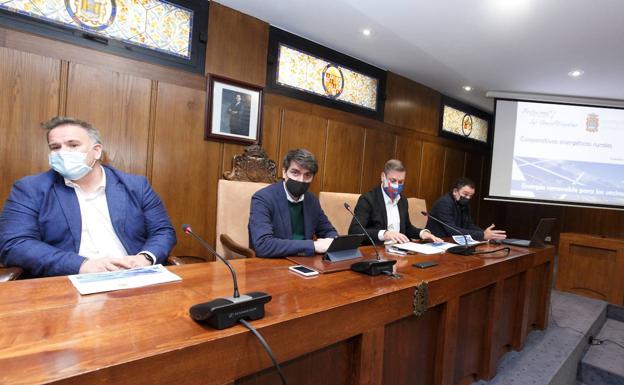 Imagen de la presentación del proyecto en el Ayuntamiento de Ponferrada./César Sánchez