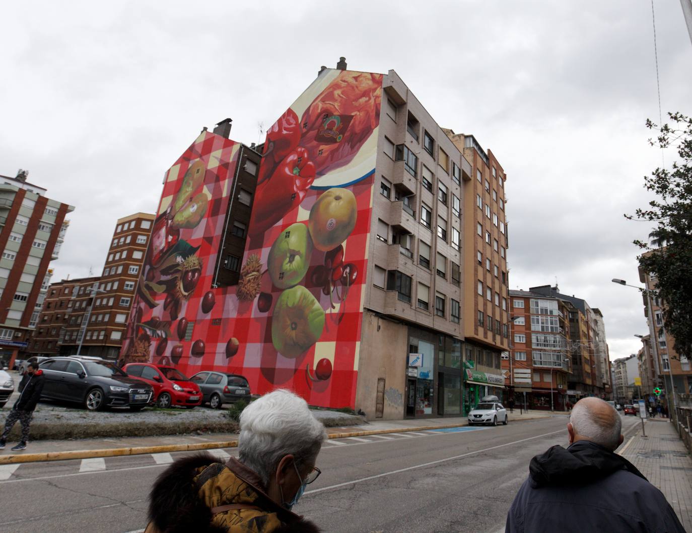 Presentación del grafiti promocional de la Agrupación de Alimentos de Calidad del Bierzo. 