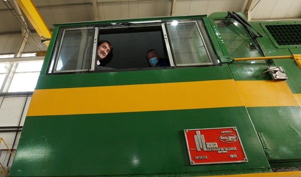 Visita de la candidatura del PP de León a los talleres ferroviarios del Ponfeblino