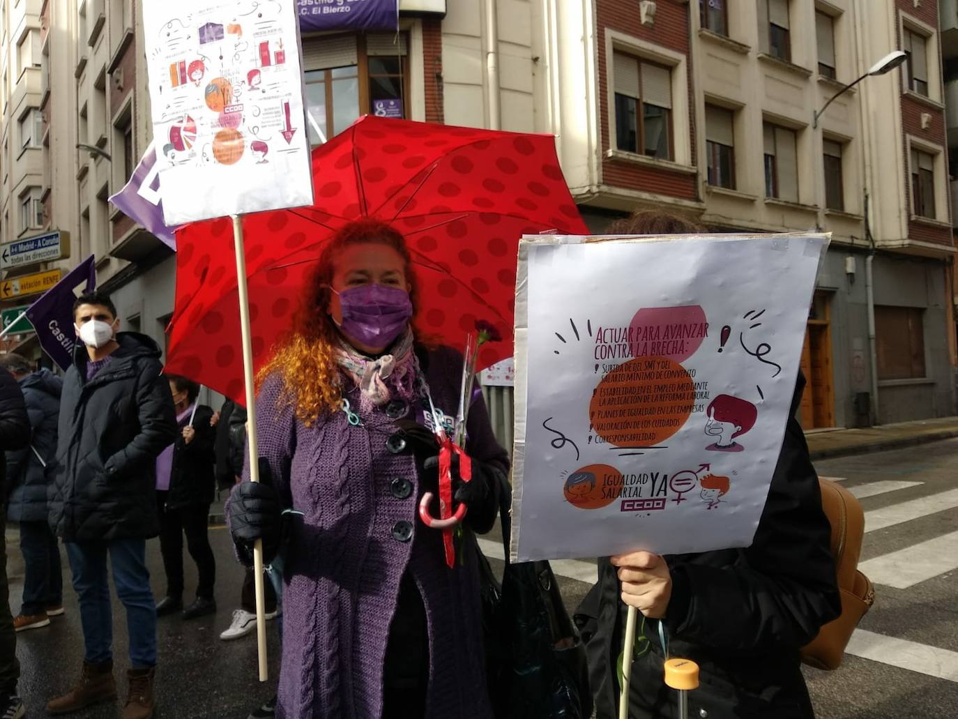 UGT y CCOO celebran el Día de la Mujer en Ponferrada