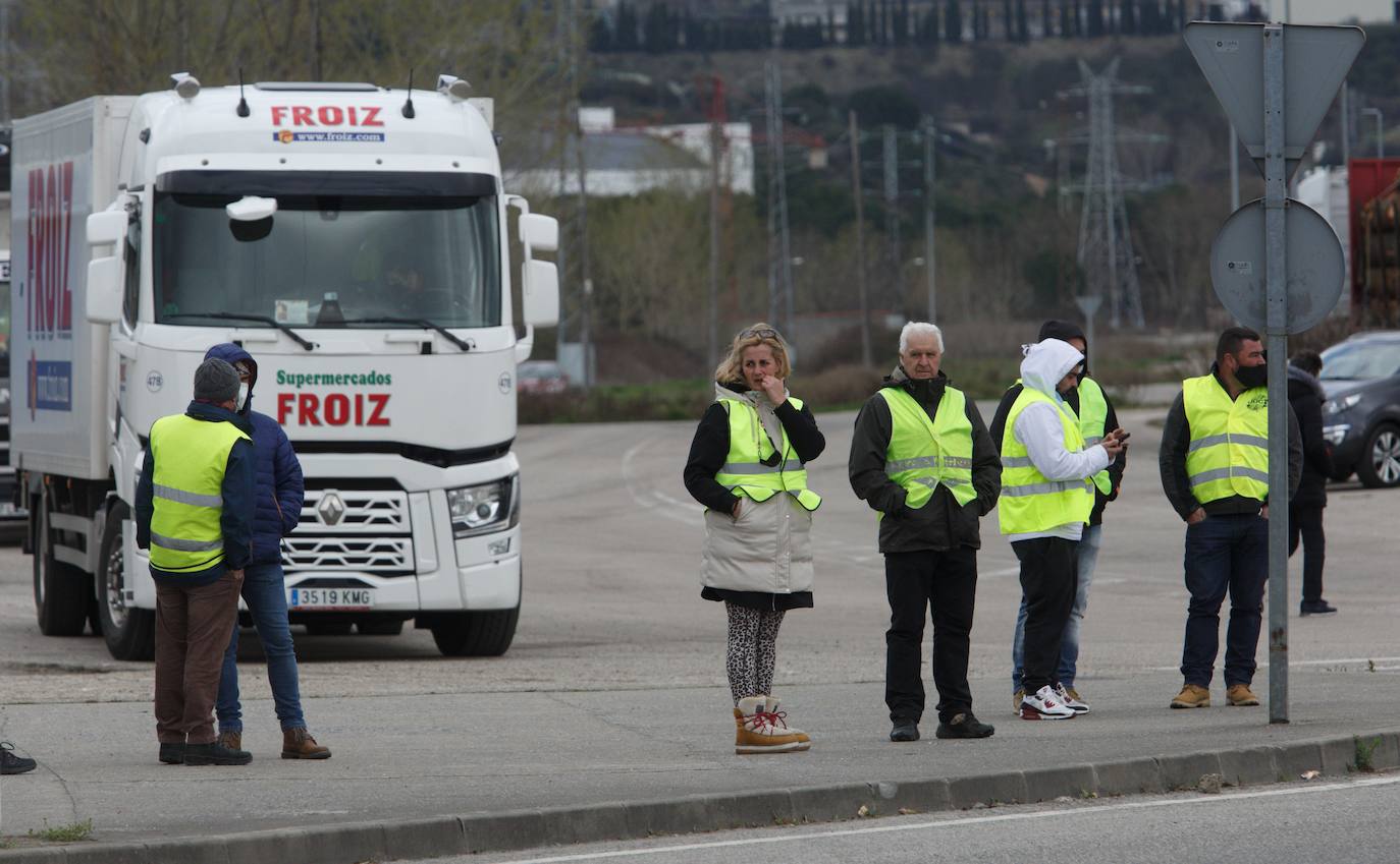 Huelga de transportistas en Ponferrada