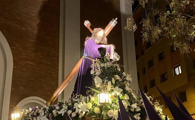 Imagen de Jesús Nazareno del Silencio en la procesión del Silencio de Ponferrada. /E.Jiménez