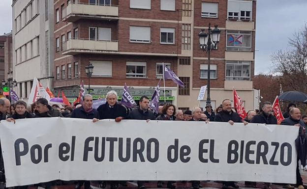 Imagen de archivo de una de las manifestación por el futuro del Bierzo./