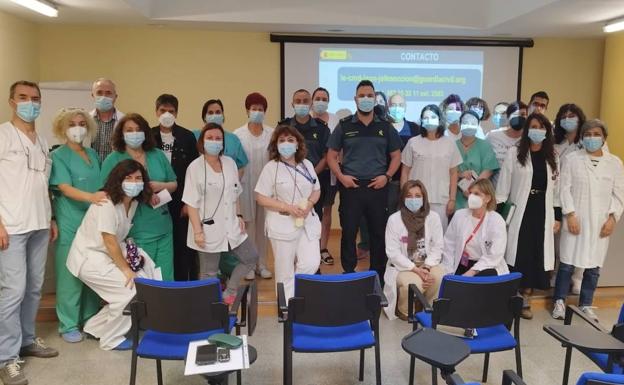 La Guardia Civil colabora en la formación de prevención en riesgos laborales de Sacyl en El Bierzo