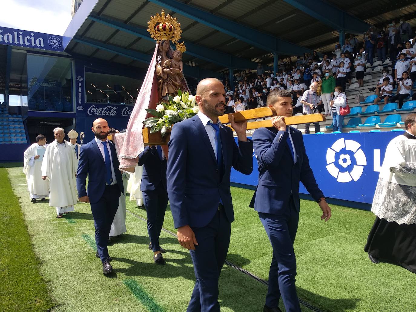 La SD Ponferradina celebra en El Toralín los actos centrales de su Centenario