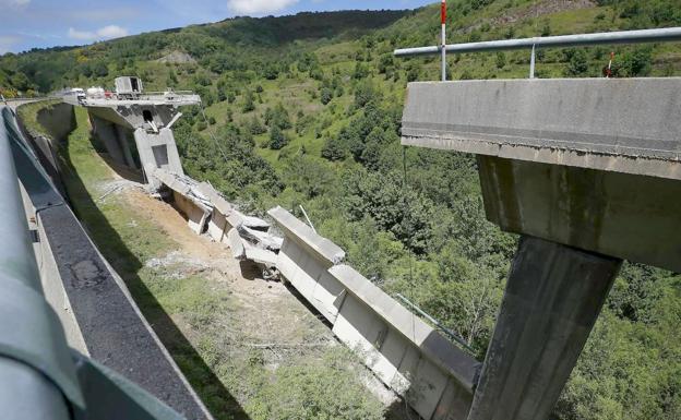 CB denuncia el «aislamiento» del Bierzo y sus empresas tras el derrumbe del viaducto del Castro