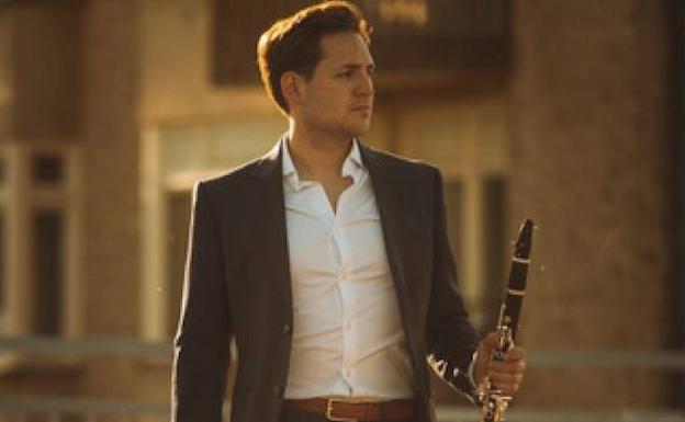 El clarinetista Alberto Álvarez García./
