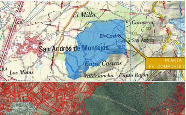 VIAs alega contra la instalación de una planta fotovoltaica en el monte comunal de San Andrés de Montejos