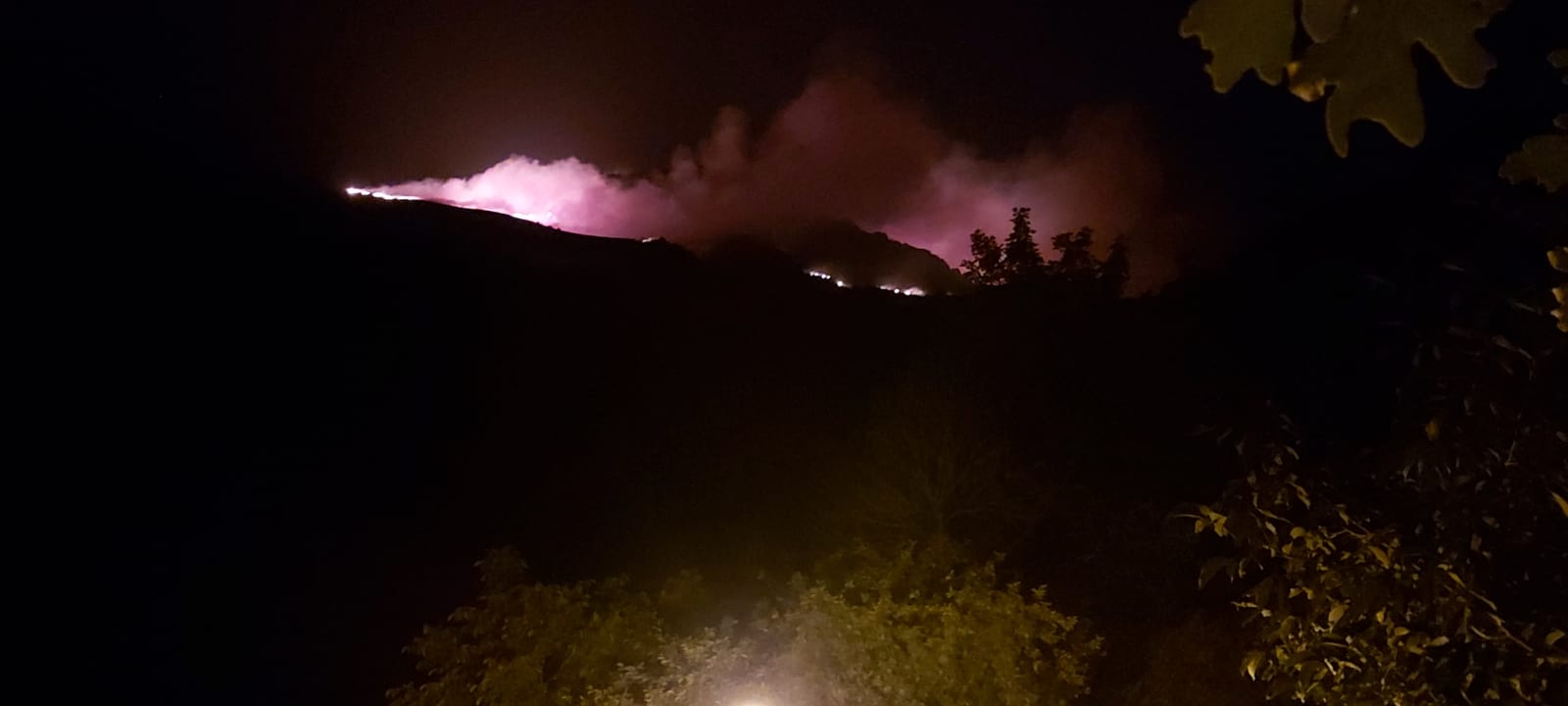 Incendio en Montes de Valdueza