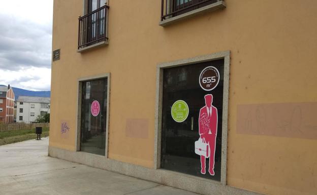Imagen del local que albergará la oficina del Ecyl en Ponferrada.
