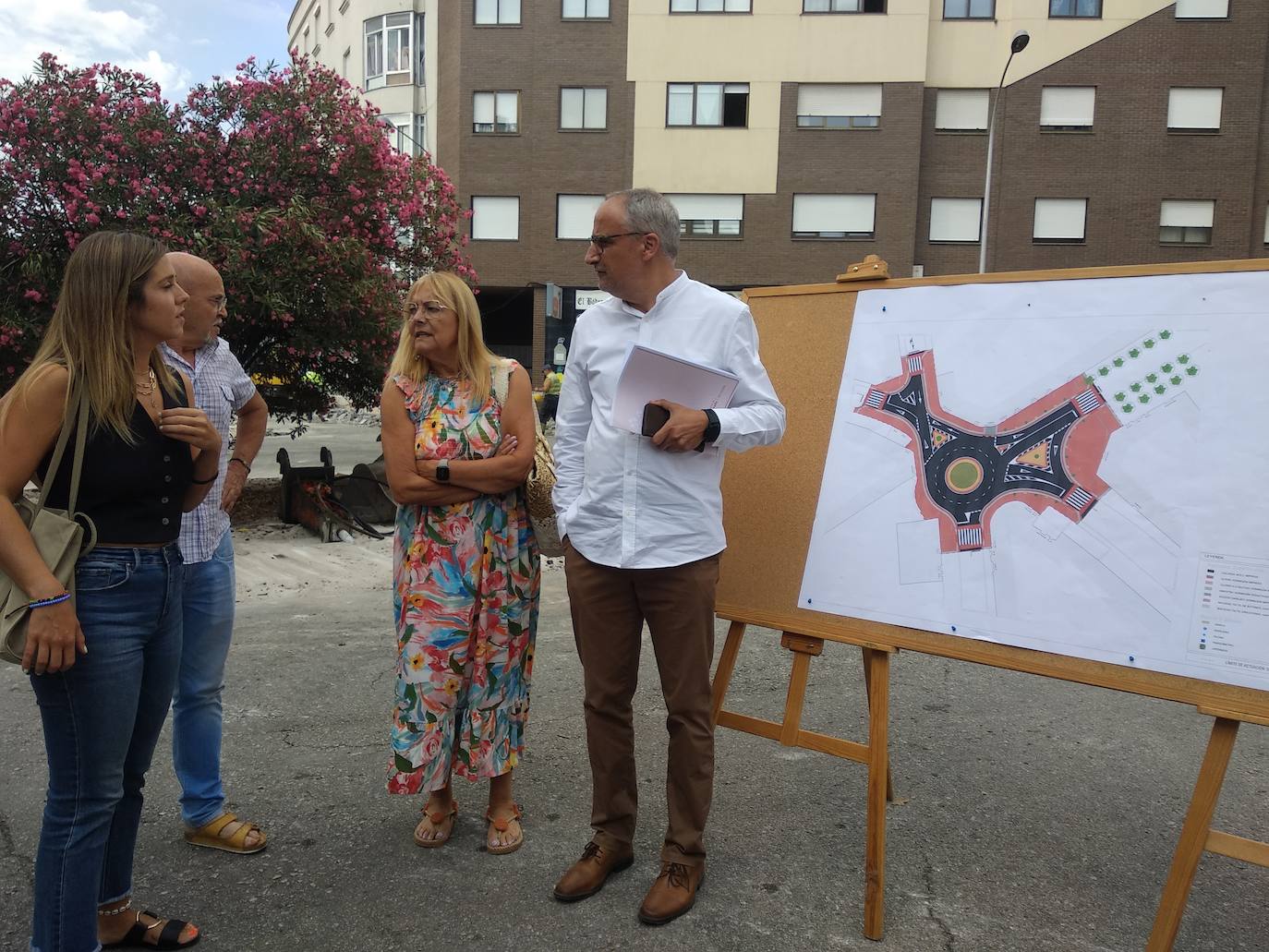 Ponferrada inicia las obras de construcción de la glorieta del Segundo Centenario