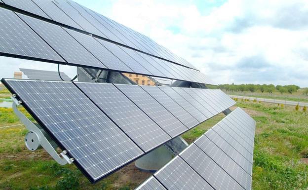 Planta solar fotovoltaica./
