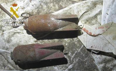 Los Tedax destruyen dos granadas de mortero de la Guerra Civil halladas en Villafranca del Bierzo