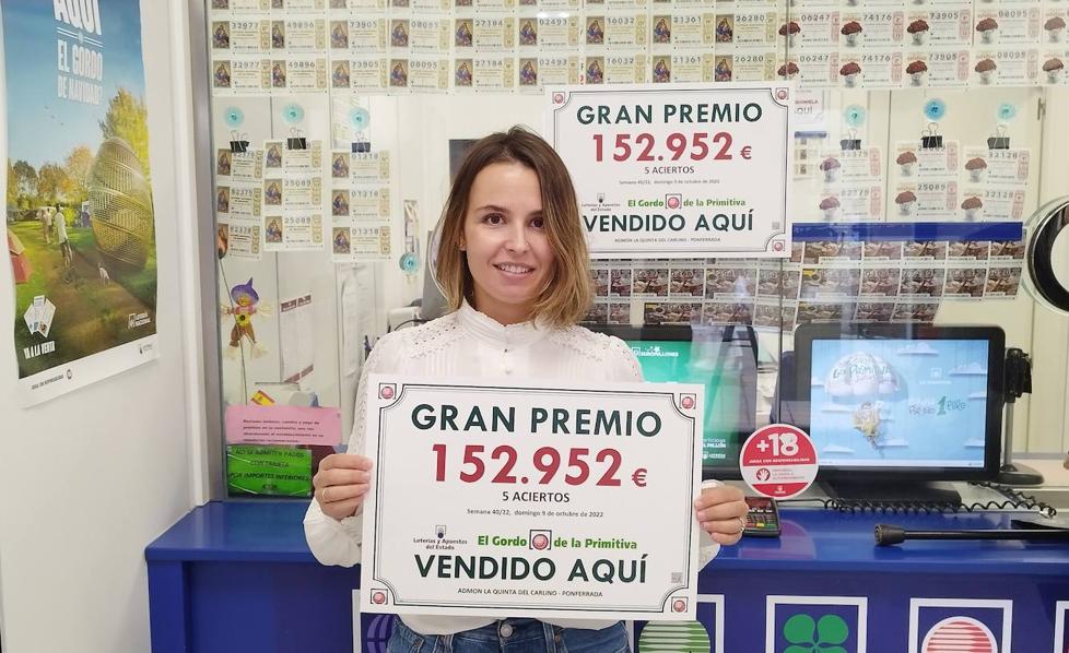 El sorteo del Gordo de la Primitiva de este domingo deja más de 150.000 euros en Ponferrada