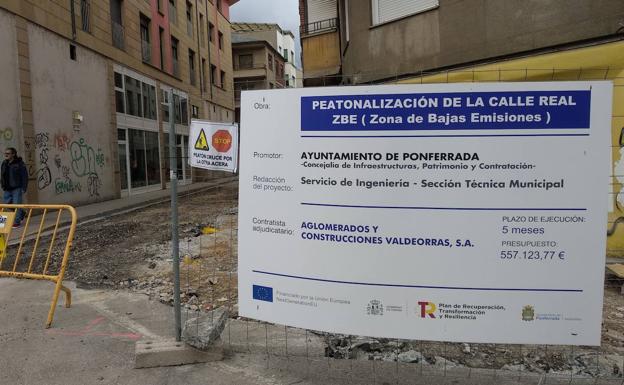 Peatonalización de la calle Real Zona de Bajas Emisiones (ZBE) de Ponferrada.