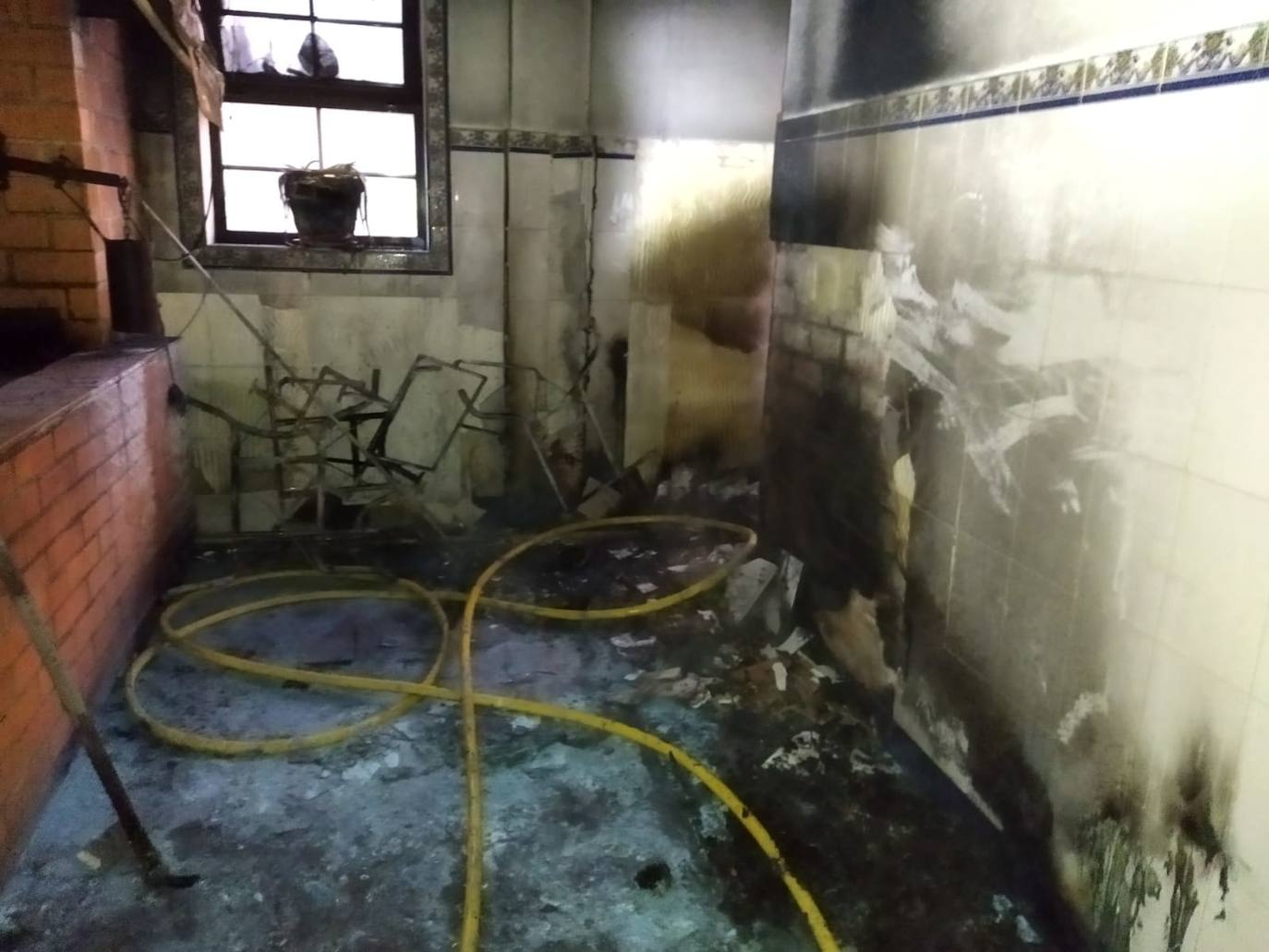 Incendio en un trastero en el Palacio de Canedo