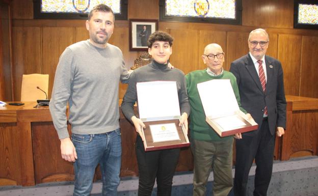 Ponferrada reconoce a Damián Ángel Lorenzo y a Eloy Hoyos, dos figuras del deporte local