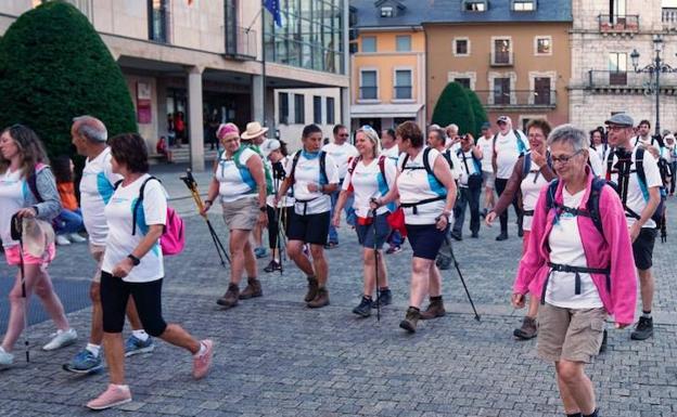Marcha de Ponferrada y la Fundación Bas van Goor 'Camino para cambiar la diabetes'.