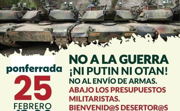 Convocan una protesta en Ponferrada en el primer aniversario del inicio de la invasión de Ucrania