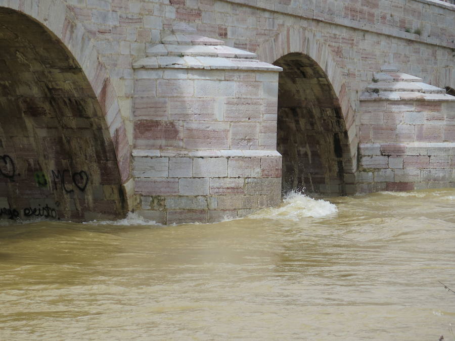 El Torío baja con abundante caudal