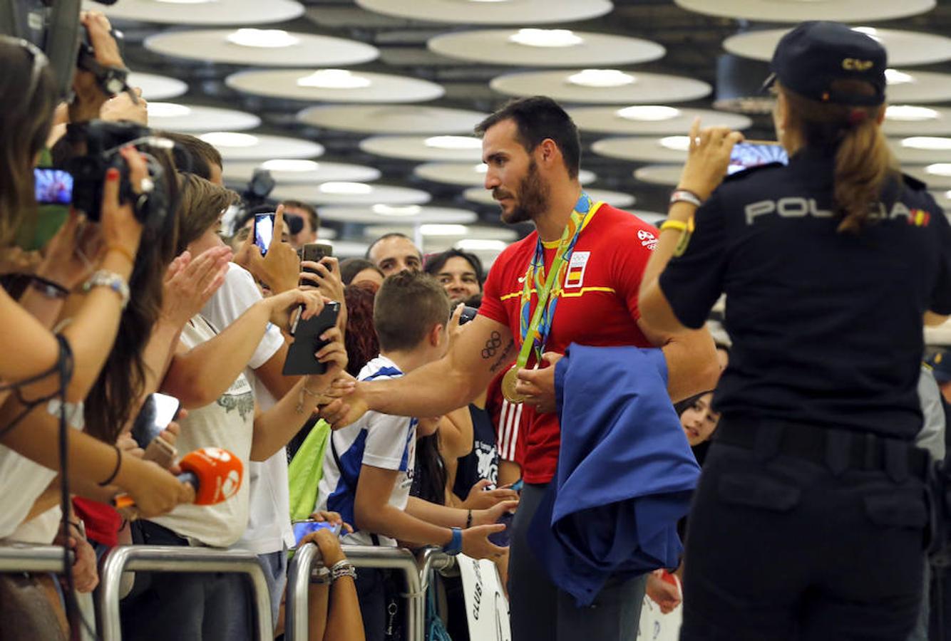 Llegada de los deportistas españoles tras los Juegos de Río