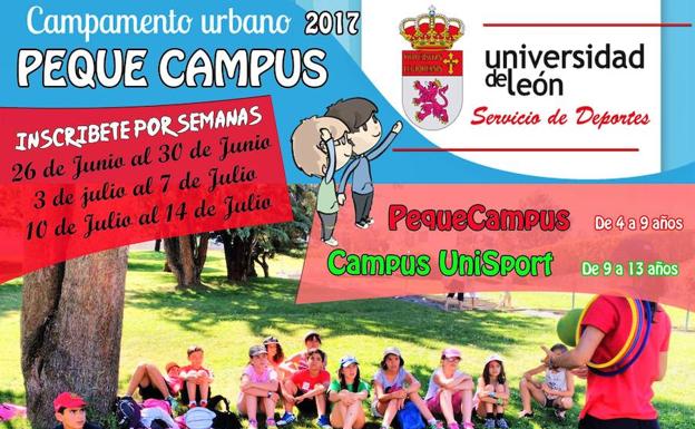 El Área de Deportes de la ULE ofrece la edición 2017 de los 'Campamentos Infantiles'
