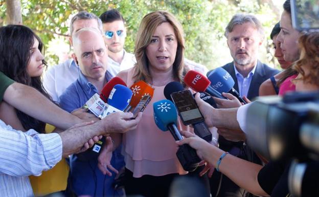 Susana Díaz reitera que el PSOE no necesita «depender ni de Podemos ni de IU» para gobernar