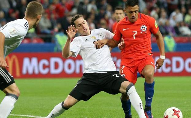 Chile y Alemania igualan en un vibrante duelo