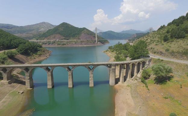 La reserva de agua, a vista de dron