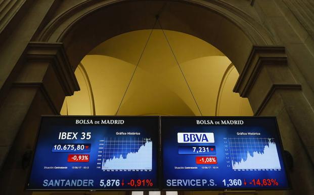 El Ibex sube un 0,42% en la semana, pese a bajar de martes a viernes