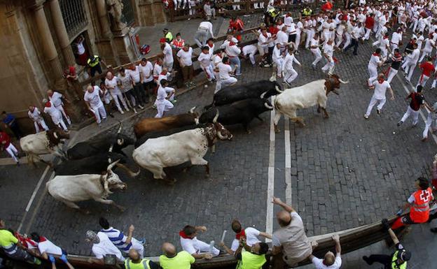 Un alfareño herido en el encierro de Pamplona