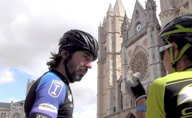 Santi Millán, de peregrino por León