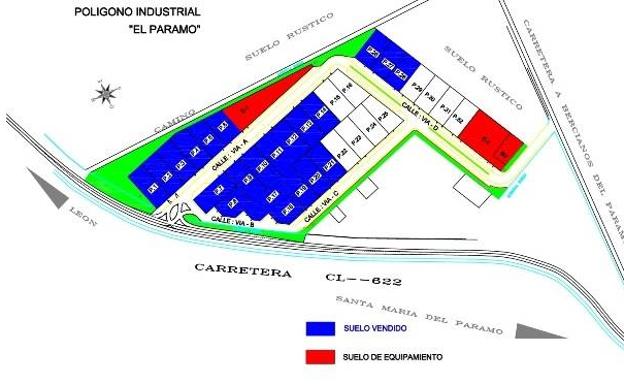 El polígono industrial de Santa María del Páramo cuelga el cartel de completo y busca ya una ampliación