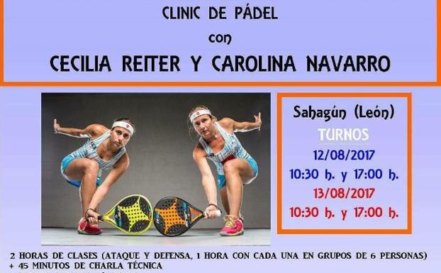 Cecilia Reiter y Carolina Navarro ofrecen su pádel a Sahagún