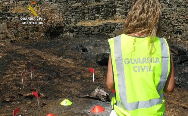 Investigadas tres personas como presuntas autoras de otros tantos incendios que arrasaron 130 hectáreas en la provincia de León