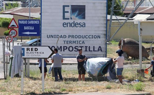 Los empleados de Astur Leonesa retomarán las concentraciones ante la térmica de Compostilla