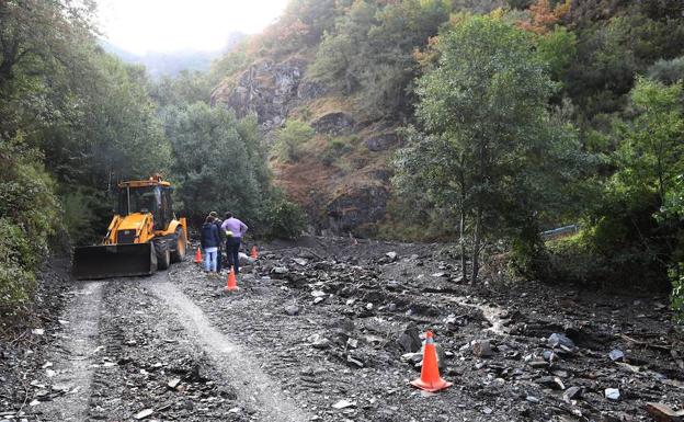 Restablecida de forma provisional la carretera de Peñalba a San Cristóbal