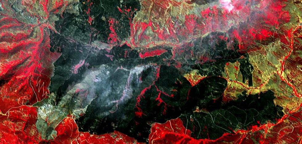 Los datos de satélite confirman que la superficie quemada en La Cabrera llegó a las 10.022 hectáreas