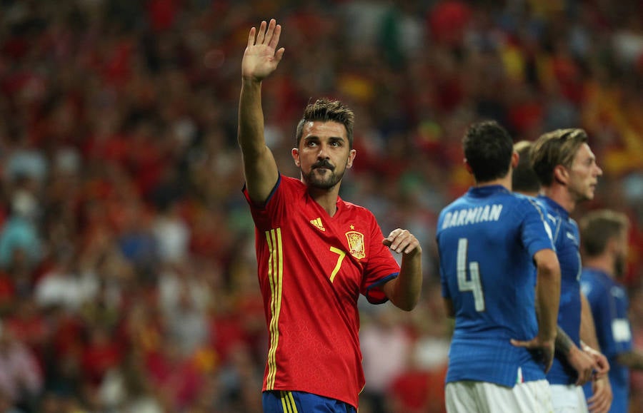 España - Italia, en imágenes