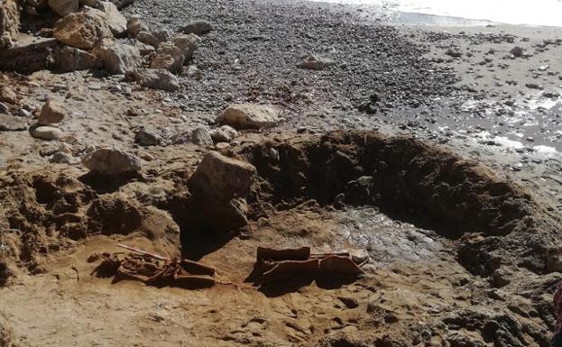 Confirman la existencia de una necrópolis romana en la playa de Sitges