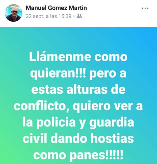El PP andaluz se desmarca del edil de Huelva que defendió que la Policía diera «hostias como panes»