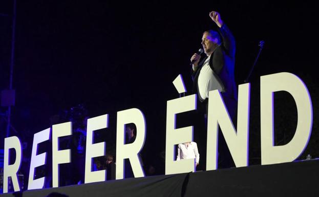 Junqueras: «Si votamos todos, Rajoy y el PP caerán»
