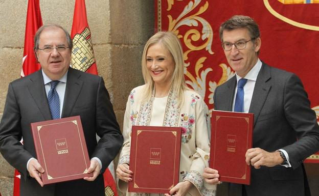 Castilla y León, Galicia y Madrid reafirman la defensa de la España de las autonomías