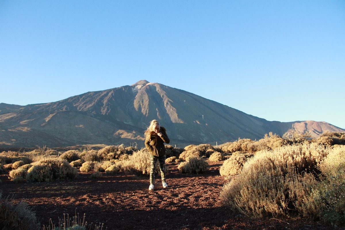 Una leonesa en el Teide